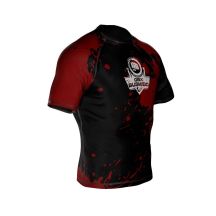 Koszulka kompresyjna "Blood" typu Rashguard powstała z materiału DBX MORE DRY M