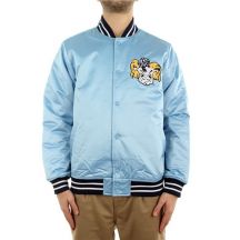 Mitchell &amp; Ness kurtka NCAA Heavyweight Satin Jacket University Of North Carolina OJBF3413-UNCYYPPPLTBL
