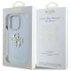 8. Etui Guess Grained Big 4G Logo Small Classic Logo na iPhone 16 Pro - niebieskie