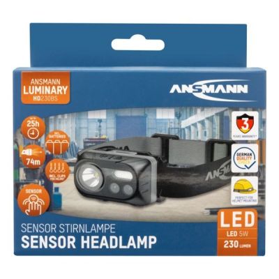 2. Ansmann HD230BS Czarny Latarka czołowa COB LED