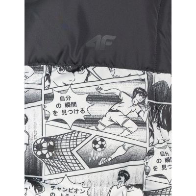 4. Bezrękawnik puchowy z wypełnieniem syntetycznym chłopięcy 4F 4FJRAW25TVJAM321-10A