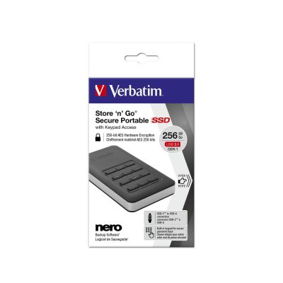 4. Verbatim Store'n'Go 256 GB USB Type-C 3.2 Gen 1 (3.1 Gen 1) Czarny, Srebrny