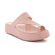 CROCS GETAWAY PLATFORM TOE LOOP W PINK CARAMEL 210834-7AF
