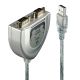 2. Lindy 42889 kabel równoległy Srebrny 0,6 m USB Typu-A DB-9