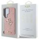 8. Etui Guess Fixed Glitter Big 4G Metal Logo do Samsung Galaxy S25 Ultra różowy