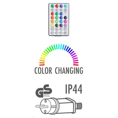 11. LAMPKI CHOINKOWE ŁAŃCUCH ŚWIETLNY 96 LED RGB Z PILOTEM