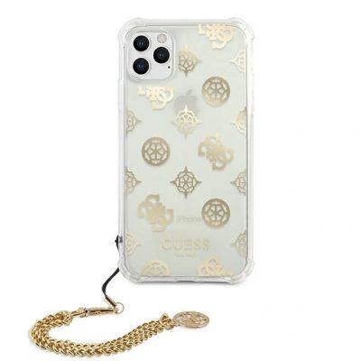 3. Etui Guess Peony Chain Collection na iPhone 11 Pro - złote