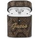 Guess GUACA2PUSNSMLBR AirPods 1/2 cover brązowy/brown Python Collection