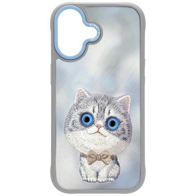 3. Etui Nimmy Big Eyed Pet 2.0 Cat do iPhone 17 - szare