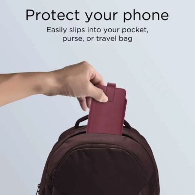 5. Etui Tech-Protect SM65 dla smartfonów 6.0-6.9" - bordowe