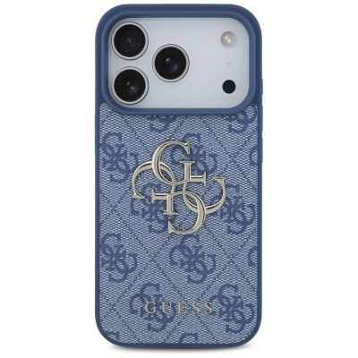 3. Etui Guess 4G Big Logo na iPhone 17 Pro / 18 Pro - niebieskie