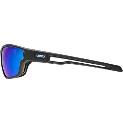 3. Okulary rowerowe Uvex Sportstyle 806 - black matt/mirror blue