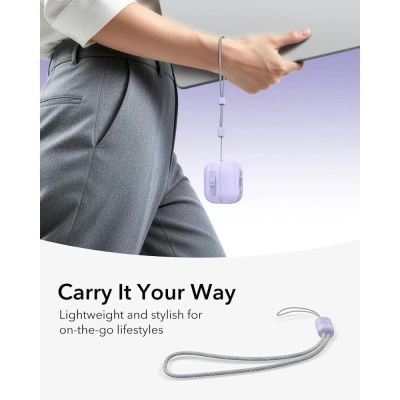 5. Etui ESR Pulse HaloLock MagSafe na Apple AirPods 4 / 5 - fioletowy