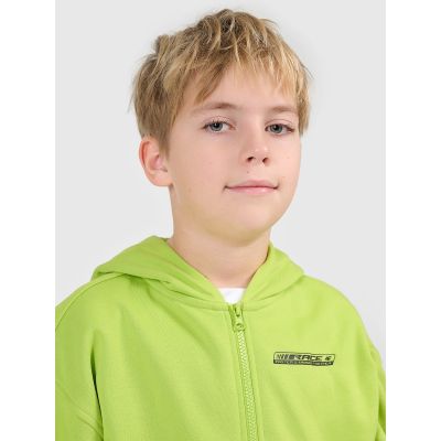 5. Bluza dresowa loose z kapturem chłopięca 4F 4FJRSS26TSWSM2817-45S
