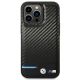 3. Etui BMW Leather Carbon na iPhone 14 Pro - czarne