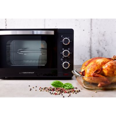 5. ESPERANZA MINI PIEKARNIK Z KONWEKCJĄ I ROŻNEM NAPOLI 1600W 25L EKO006N