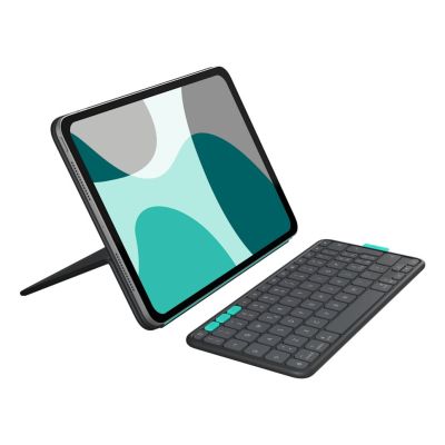 Logitech Flip Folio QWERTZ Niemiecki Bluetooth Grafitowy