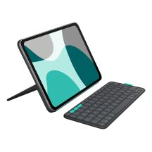 Logitech Flip Folio QWERTZ Niemiecki Bluetooth Grafitowy