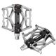 Pedały rowerowe Rockbros JT201012LS 2010-12L aluminiowe platformowe - srebrne
