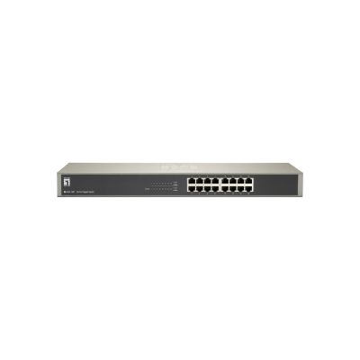 2. LevelOne GSW-1657 łącza sieciowe Nie zarządzany Gigabit Ethernet (10/100/1000) Czarny, Szary