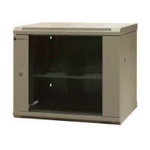 EmiterNet Szafa wisząca niedzielona 19'' 9U, niezmontowana, drzwi blacha/ szkło, 600x450x500mm szer./gł./wys.