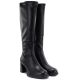4. Kozaki damskie na obcasie czarne Potocki SZ12861