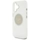 6. Etui Guess IML Metal Colored Circle Classic Logo MagSafe na iPhone 16 - szare