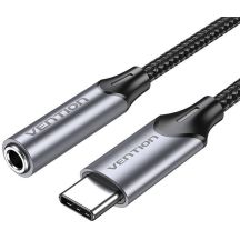 Przejściówka audio Vention USB-C do gniazda słuchawkowego 3,5 mm z adapterem DAC ze stopu aluminium 1m