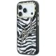 2. Etui Karl Lagerfeld IML Signature Zebra Glitter MagSafe na iPhone 17 Pro / 18 Pro - złote