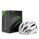 5. Kask rowerowy Rockbros z szybką, odpinane okulary z ochroną UV, unisex, błyszczący - biały