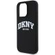 6. Etui DKNY Silicone White Printed Logo MagSafe na iPhone 16 Pro - czarne
