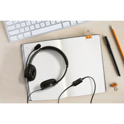 2. Kensington K33065WW słuchawki/zestaw słuchawkowy Przewodowa Opaska na głowę Biuro/centrum telefoniczne USB Typu-A Czarny