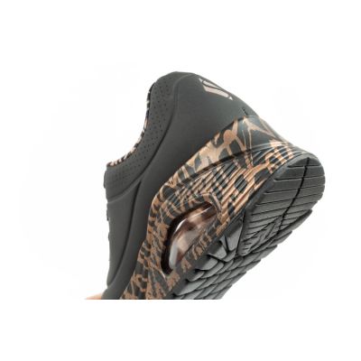 7. Skechers Uno-Loving Love buty sneakersy sportowe damskie modne czarne