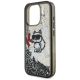 6. Etui Karl Lagerfeld Liquid Glitter Choupette Logo na iPhone 16 Pro Max - czarne