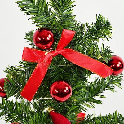 4. CHOINKA DEKORACYJNA 60CM 25LED TIMER - MIKOŁAJ