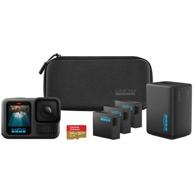 2. GoPro HERO13 Extended Power Bundle aparat do fotografii sportowej 27,6 MP 5.3K Ultra HD CMOS 25,4 / 1,9 mm (1 / 1.9") Wi-Fi 157 g