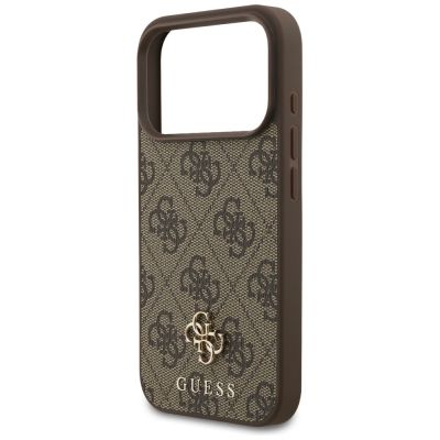6. Etui Guess 4G Small Classic Logo MagSafe na iPhone 17 Pro / 18 Pro - brązowe