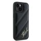 4. Etui Karl Lagerfeld Diagonal Quilted Script na iPhone 15 / 14 / 13 - czarne