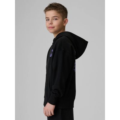 5. Bluza dresowa loose z kapturem chłopięca 4F 4FJRSS26TSWSM2934-20S