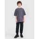 3. T-shirt oversize z nadrukiem chłopięcy 4F 4FJWSS25TTSHM1879-22S