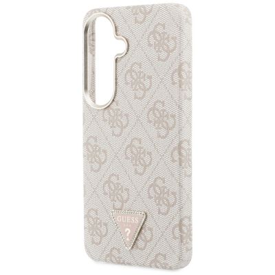 6. Etui Guess 4G Triangle Logo MagSafe na Samsung Galaxy S26 - różowe