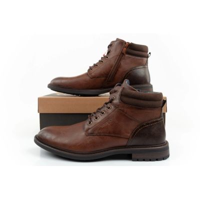 10. Wrangler George  buty męskie sztyblety trzewiki eleganckie modne brązowe