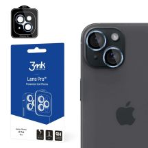 Osłona na aparat 3mk Lens Protection Pro z niebieską ramką do iPhone 15 Plus