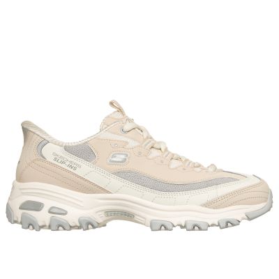 5. Skechers damskie klapki Slip-ins™ D'LITES SMOOTH NOSTALGIA 150537 NTGY