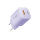 2. Ładowarka sieciowa Tech-Protect NCM33 PD 33W QC3.0 USB-C / USB-C - fioletowa
