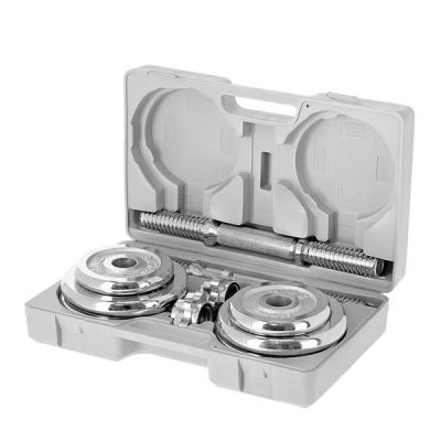 27. Sztangielki w walizce CHROME HMS 2x10kg STC20