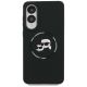 3. Etui Karl Lagerfeld Silicone nauble Heads And Circle MagSafe na Samsung Galaxy S25 Edge - czarne