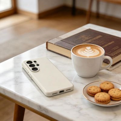 5. Etui Tech-Protect Silicone MagSafe na Samsung Galaxy S26 Ultra - beżowe