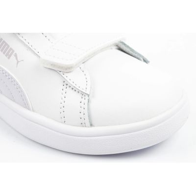 5. Puma buty sportowe dziecięce Smash 3.0 sneakersy białe skórzane modne