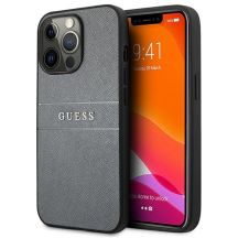 Etui Guess Saffiano Strap na iPhone 13 Pro / iPhone 13 - szare